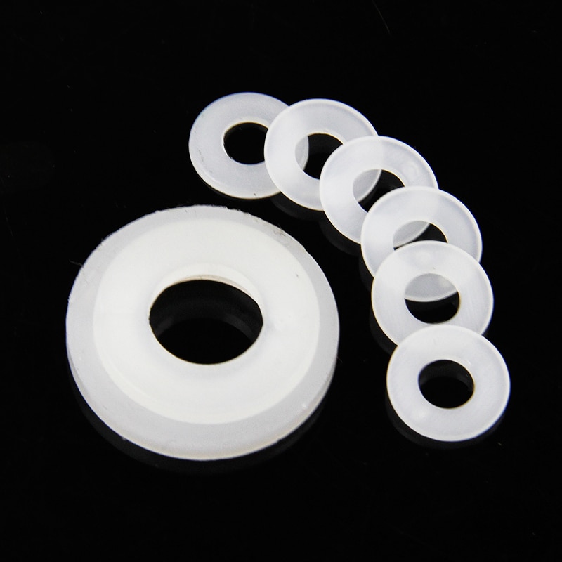 100pcs / lot   O  Ʈ Ϸ ͼ ڵ  ų ƴ     /100 pcs/lot White Rubber O Ring Gasket Nylon Washer Auto Air Conditioner Gasket Seal